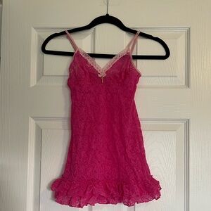 Victoria’s Secret Pink Lace Nightgown Set